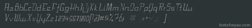 fuente FabiangauntItalic – Fuentes Grises Sobre Fondo Negro