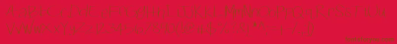 Подробнее о шрифте Kbswiftly Шрифт Kbswiftly – коричневые шрифты на красном фоне