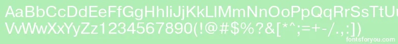 Pragmaticagtt Font – White Fonts on Green Background