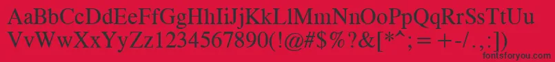 Cgtr45x Font – Black Fonts on Red Background