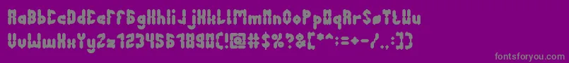 AntiqueRetroBold Font – Gray Fonts on Purple Background