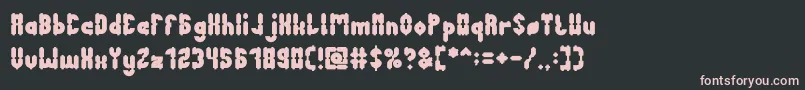 AntiqueRetroBold Font – Pink Fonts on Black Background