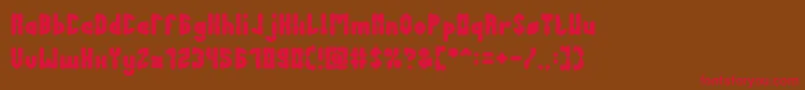 AntiqueRetroBold Font – Red Fonts on Brown Background