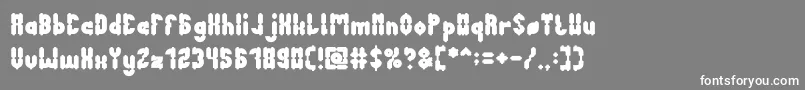 AntiqueRetroBold Font – White Fonts on Gray Background