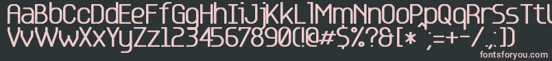 Base5 Font – Pink Fonts on Black Background