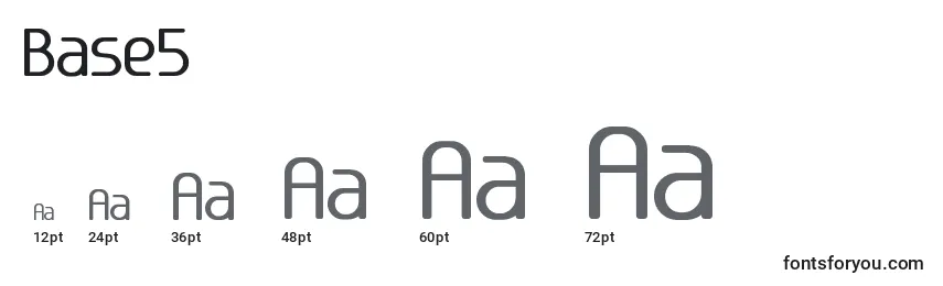 Base5 Font Sizes