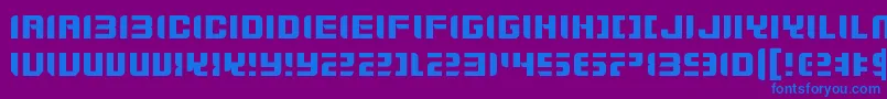 ZdykGemini Font – Blue Fonts on Purple Background