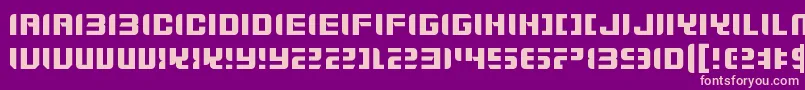 ZdykGemini Font – Pink Fonts on Purple Background