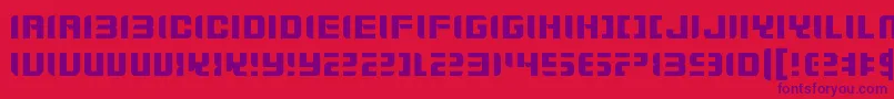 ZdykGemini Font – Purple Fonts on Red Background