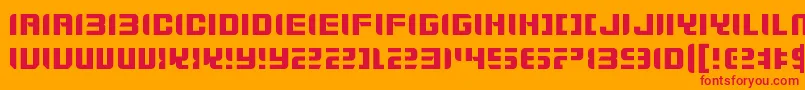 ZdykGemini Font – Red Fonts on Orange Background