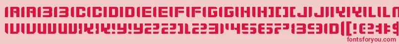 ZdykGemini Font – Red Fonts on Pink Background