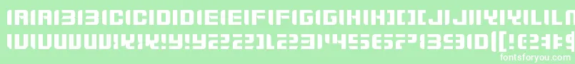 ZdykGemini Font – White Fonts on Green Background