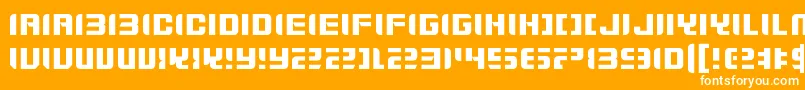 ZdykGemini Font – White Fonts on Orange Background