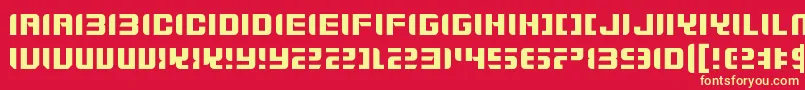 ZdykGemini Font – Yellow Fonts on Red Background