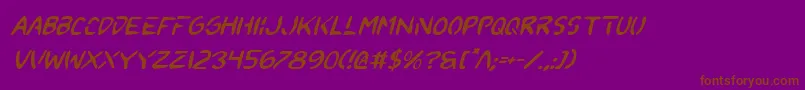 En savoir plus sur la police 2toonv2i Police 2toonv2i – polices brunes sur fond violet