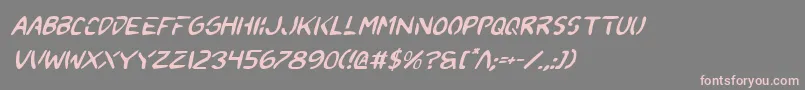 2toonv2i Font – Pink Fonts on Gray Background