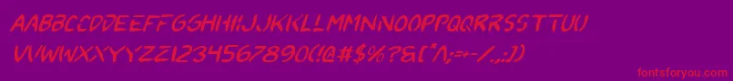 2toonv2i Font – Red Fonts on Purple Background