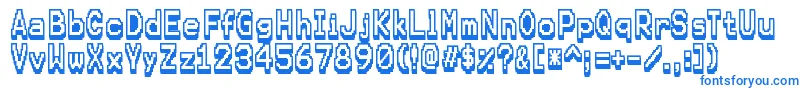 KarmafutureRegular Font – Blue Fonts on White Background