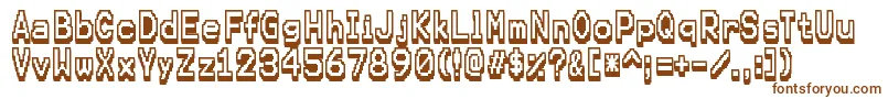 KarmafutureRegular Font – Brown Fonts on White Background