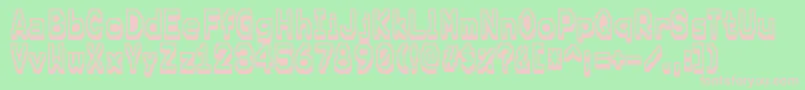 KarmafutureRegular Font – Pink Fonts on Green Background