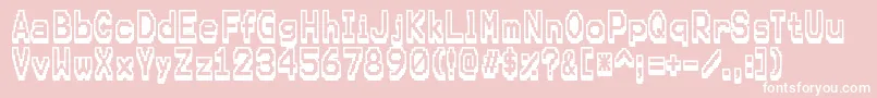 KarmafutureRegular Font – White Fonts on Pink Background