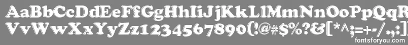 Grease Font – White Fonts on Gray Background