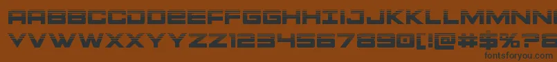 Montrochalf Font – Black Fonts on Brown Background