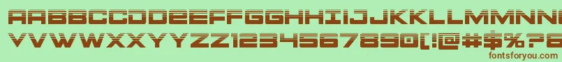 Montrochalf Font – Brown Fonts on Green Background