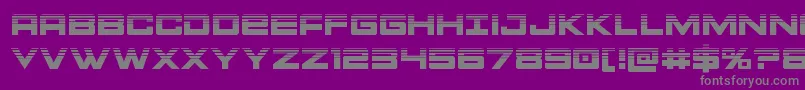 Montrochalf Font – Gray Fonts on Purple Background