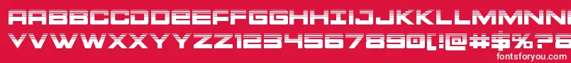 Montrochalf Font – White Fonts on Red Background
