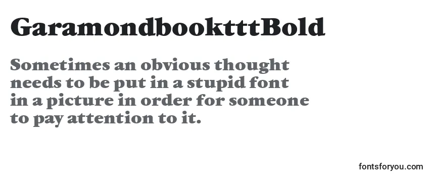 GaramondbooktttBold Font