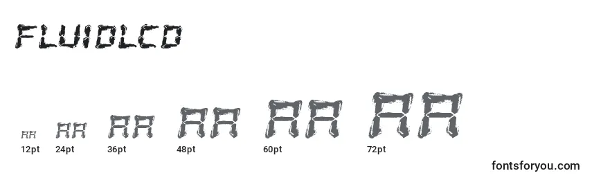 FluidLcd Font Sizes