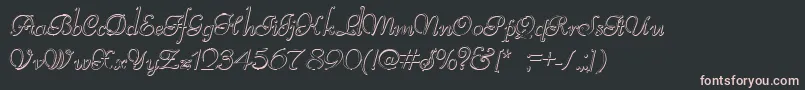 fuente ReliantBeveled – Fuentes Rosadas Sobre Fondo Negro