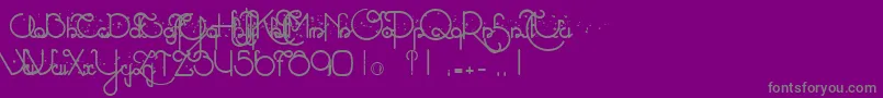 AtlasEternal78Star Font – Gray Fonts on Purple Background