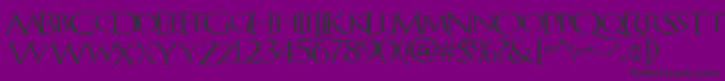 QuagentRegular Font – Black Fonts on Purple Background