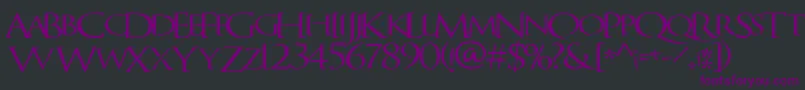 QuagentRegular Font – Purple Fonts on Black Background