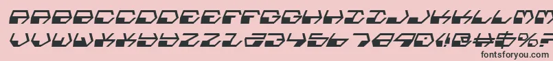 DeranianItalic Font – Black Fonts on Pink Background