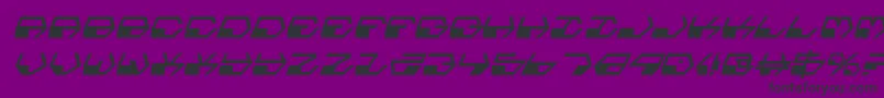 DeranianItalic Font – Black Fonts on Purple Background