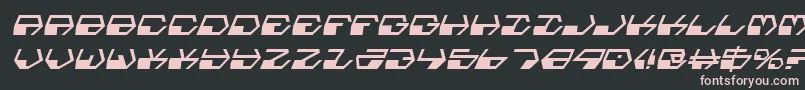 DeranianItalic Font – Pink Fonts on Black Background