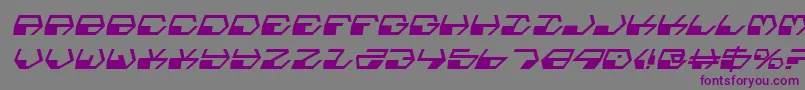 DeranianItalic Font – Purple Fonts on Gray Background