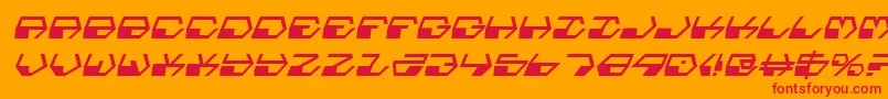 DeranianItalic Font – Red Fonts on Orange Background