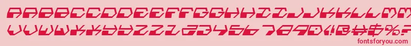fuente DeranianItalic – Fuentes Rojas Sobre Fondo Rosa