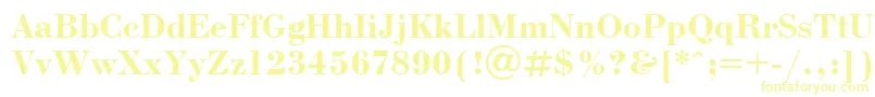 UkrainianbodoniBold-fontti – keltaiset fontit