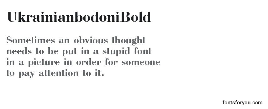 UkrainianbodoniBold Font
