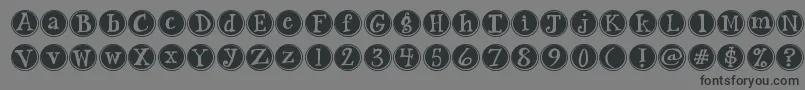 Jandasiestasunrise Font – Black Fonts on Gray Background