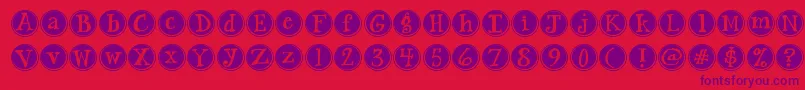 Jandasiestasunrise Font – Purple Fonts on Red Background
