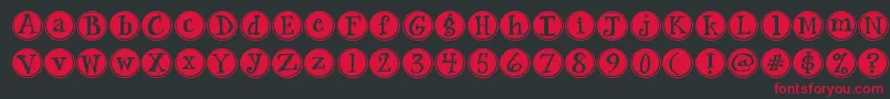 Jandasiestasunrise Font – Red Fonts on Black Background