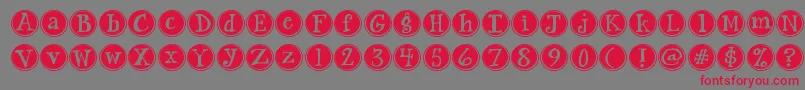 Jandasiestasunrise Font – Red Fonts on Gray Background