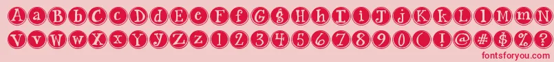 Jandasiestasunrise Font – Red Fonts on Pink Background