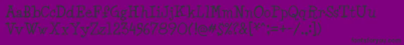 Minya Font – Black Fonts on Purple Background